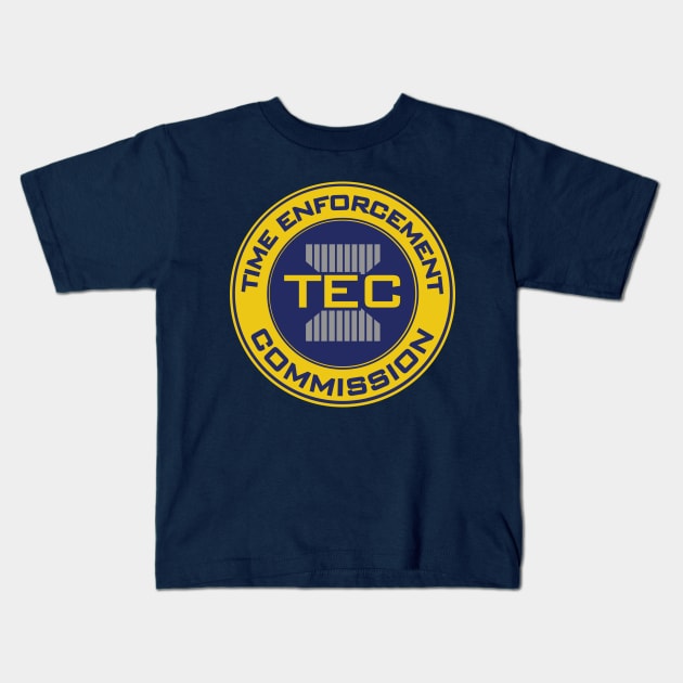 Time Enforcement Commission Kids T-Shirt by Meta Cortex